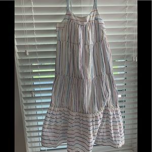 ✨🌈Girls metallic stripe maxi dress